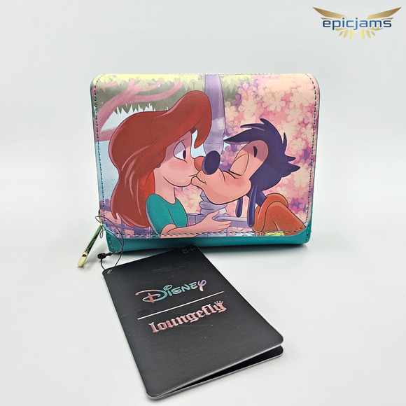 Loungefly Disney A Goofy Movie Roxanne & Max Kiss Mini Backpack Bag & Wallet Set - Picture 10 of 14